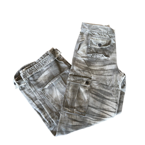 GRLFRND Lara Cargo Jean Desert Days SIZE 25 Camo Slouchy Low Rise Baggy $295 NEW - Picture 5 of 12